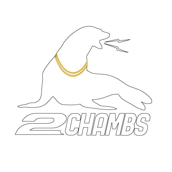 2CHAMBS Vinyl Decal 5 in wide
