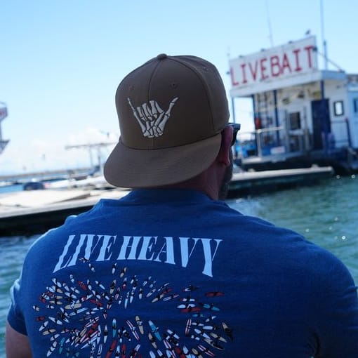 Bone Shaka Puff Embroidery Ripstop Flatbill