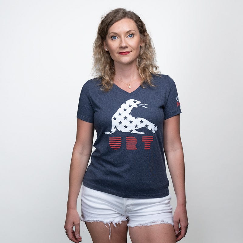 Women&#39;s Relaxed V-Neck The OG &quot;Old Glory&quot; Coronado Edition