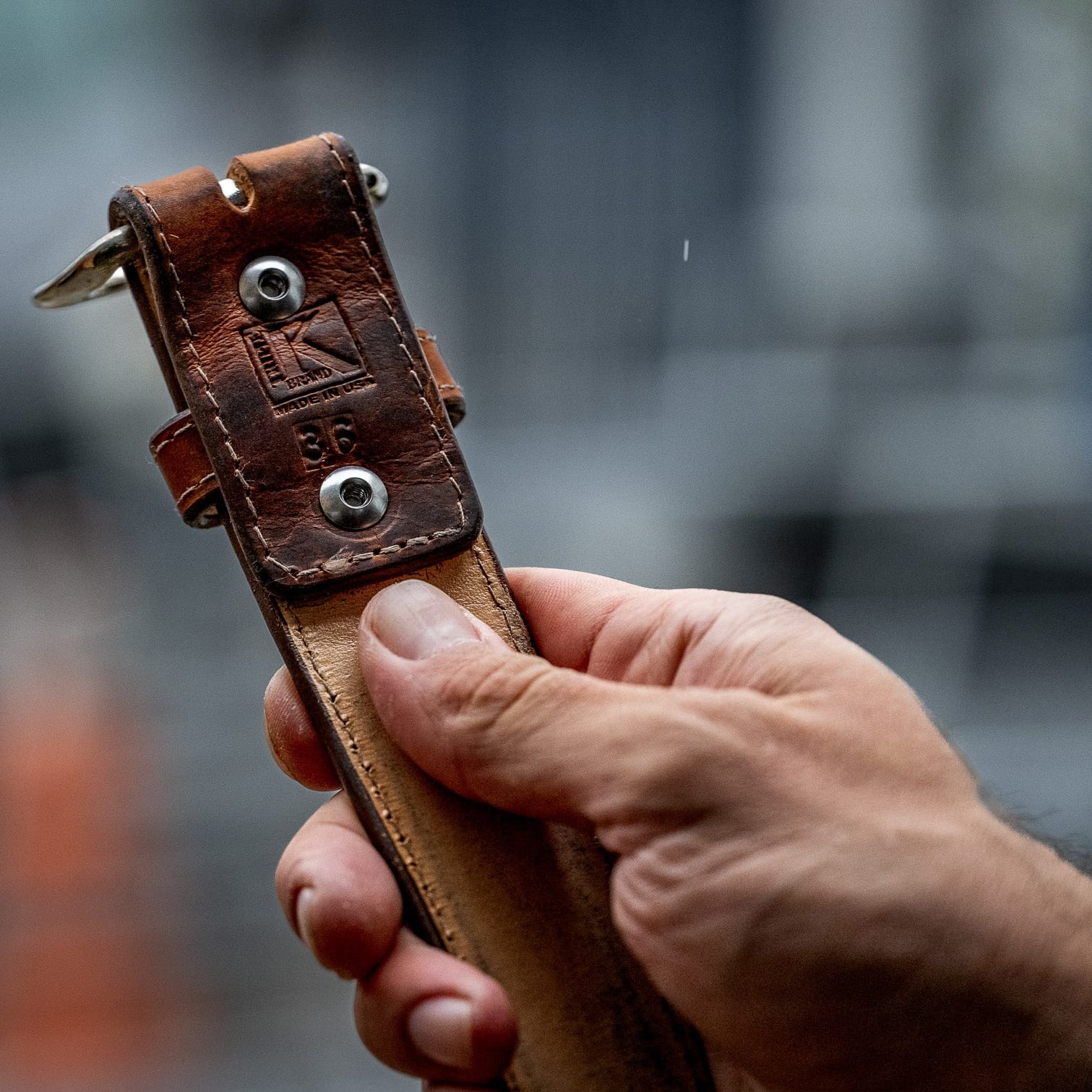 URT Bison Leather Belt