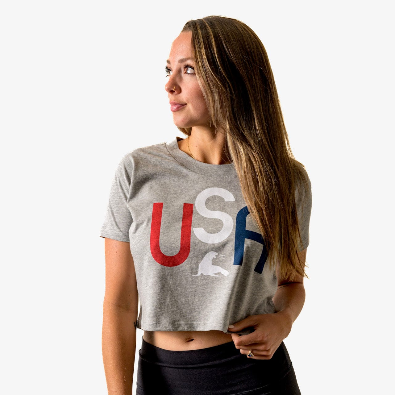 Women s Classic USA Crop Top URT URT