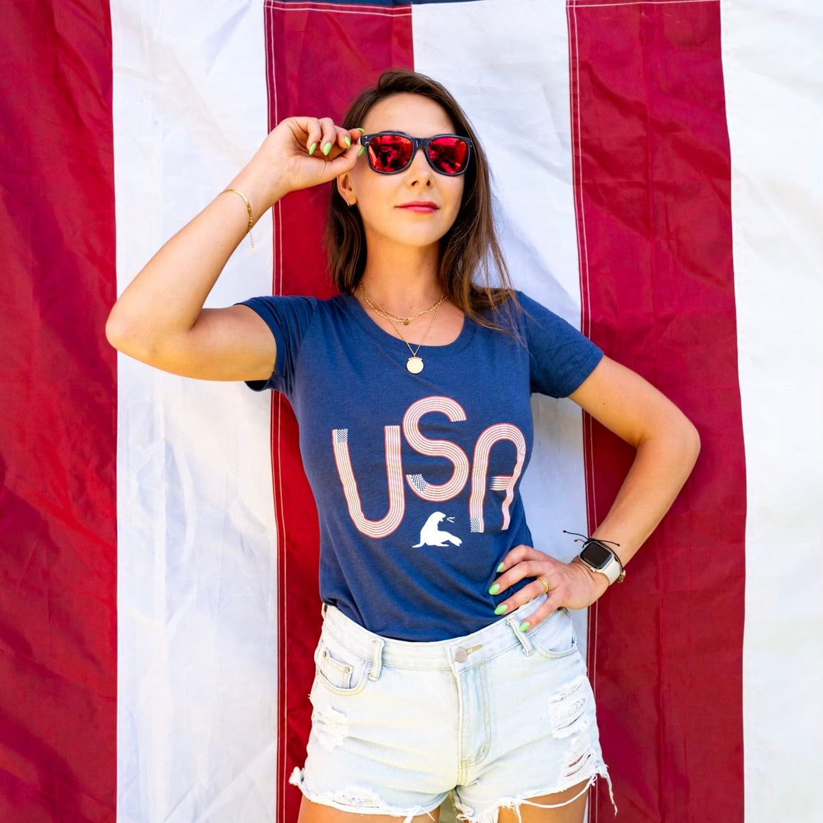 Women&#39;s USA Fourth Triblend Tee