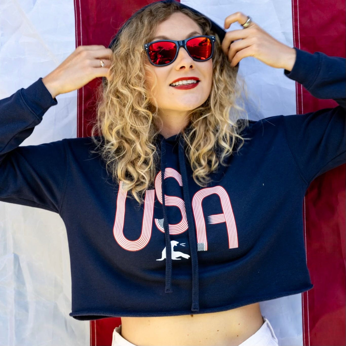 Women&#39;s USA Fourth Crop Hoody