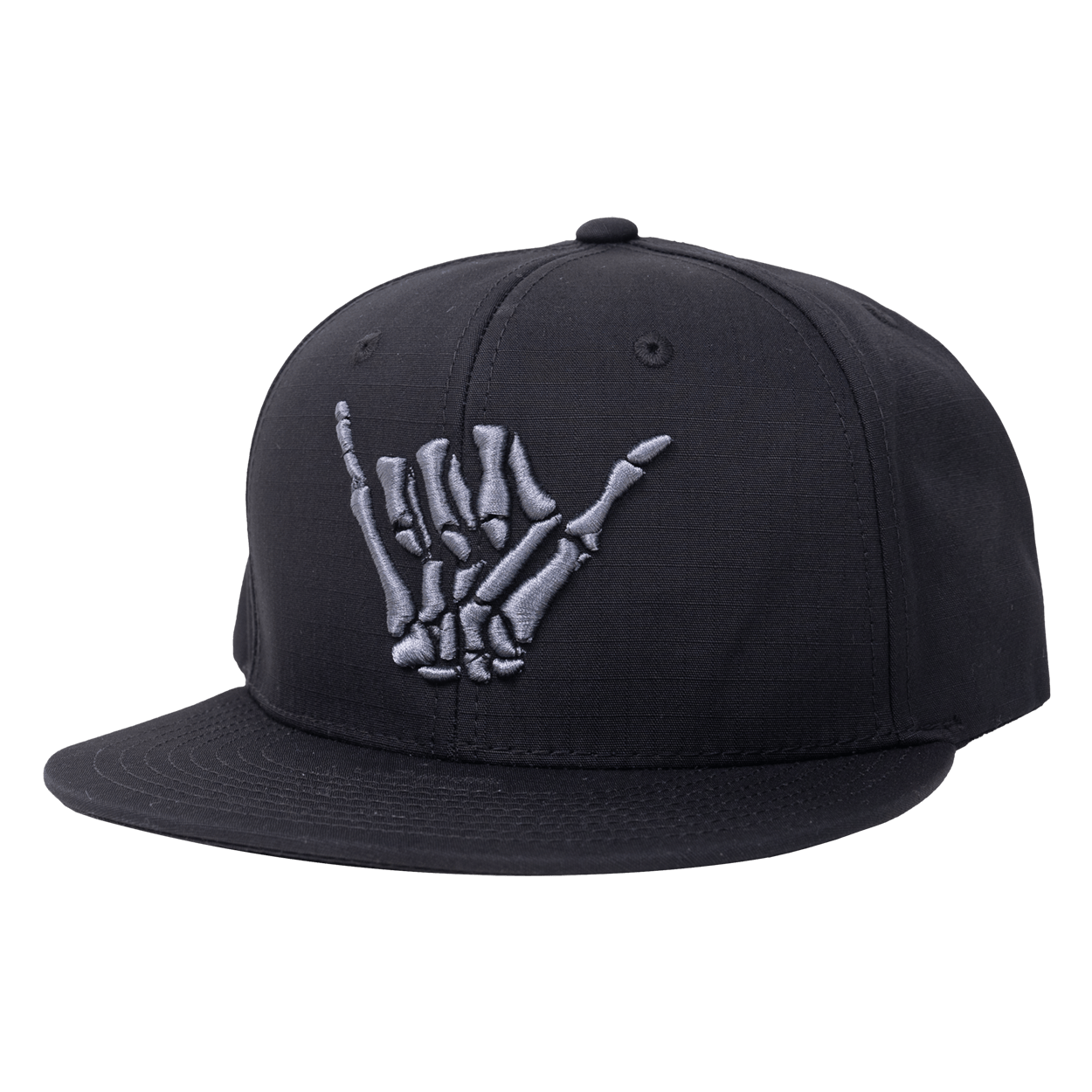 Bone Shaka Puff Embroidery Ripstop Flatbill