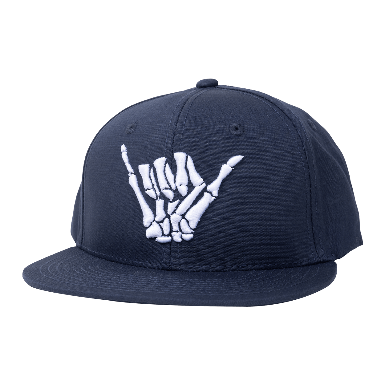 Bone Shaka Puff Embroidery Ripstop Flatbill