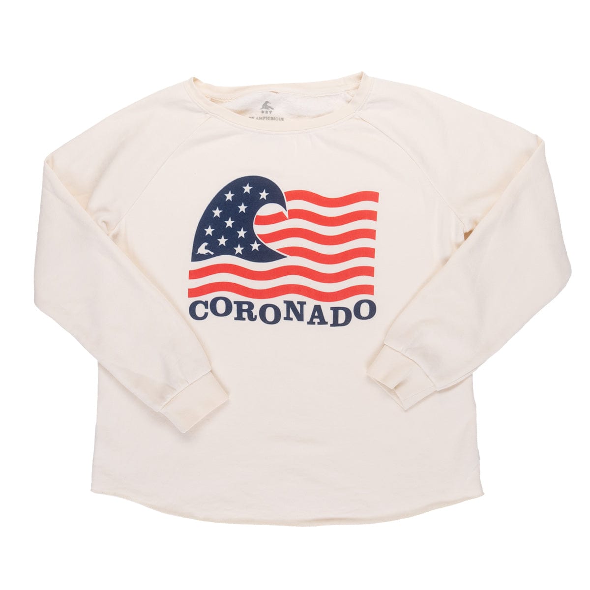Women&#39;s Soft Sand Crewneck Sweater U.S. of Wave Coronado Edition