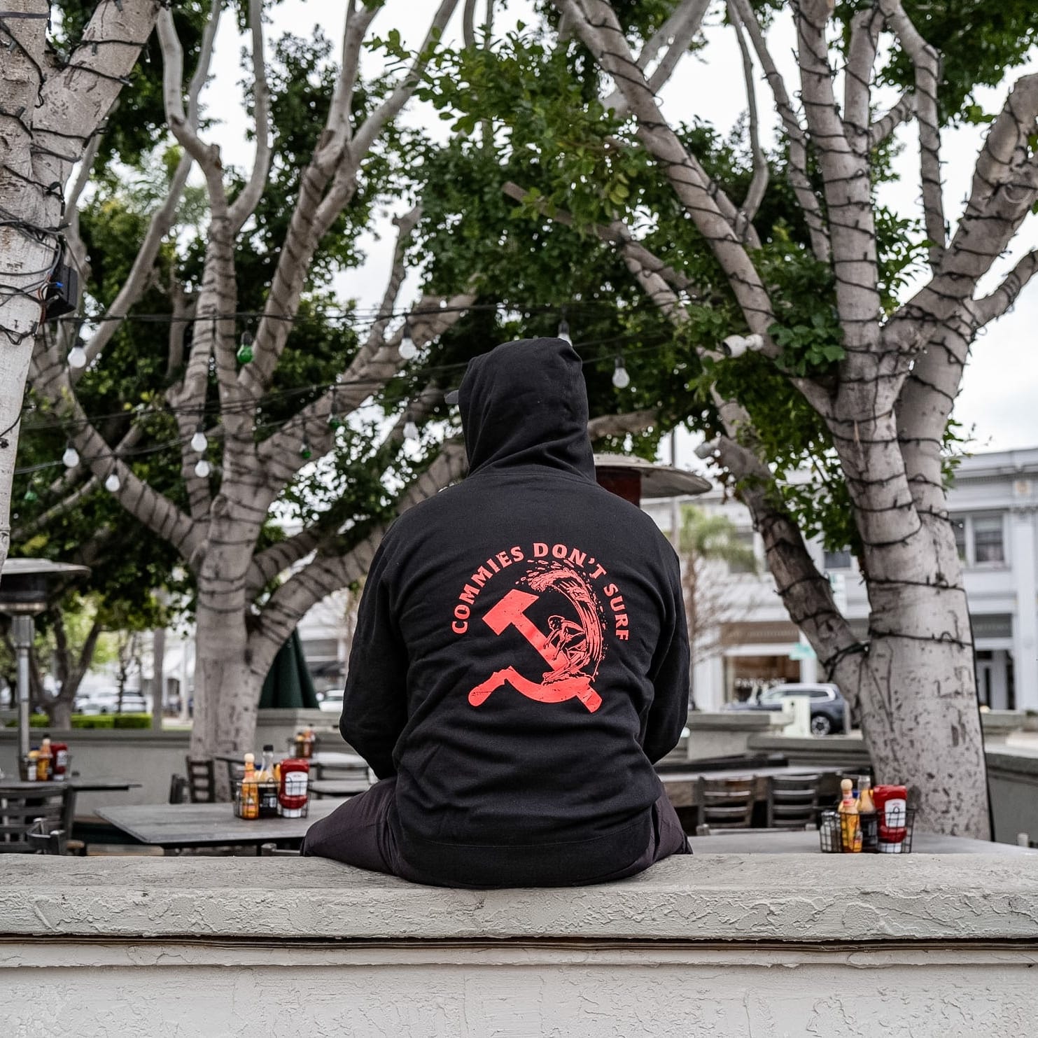 Commies Don't Surf Sickle Hoody