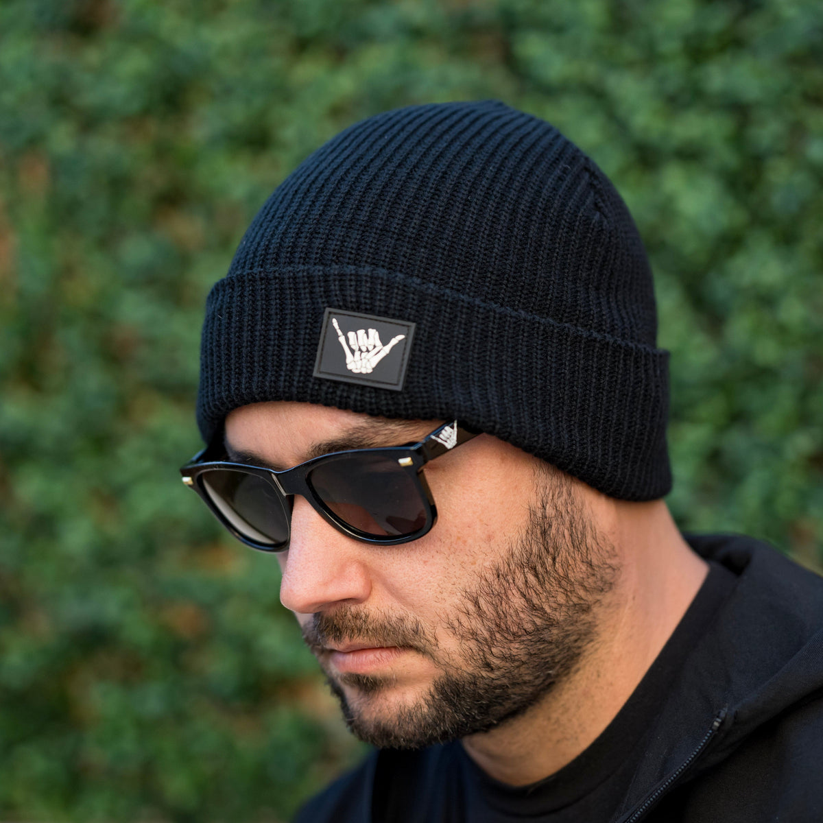 Bone Shaka PVC Patch Beanie