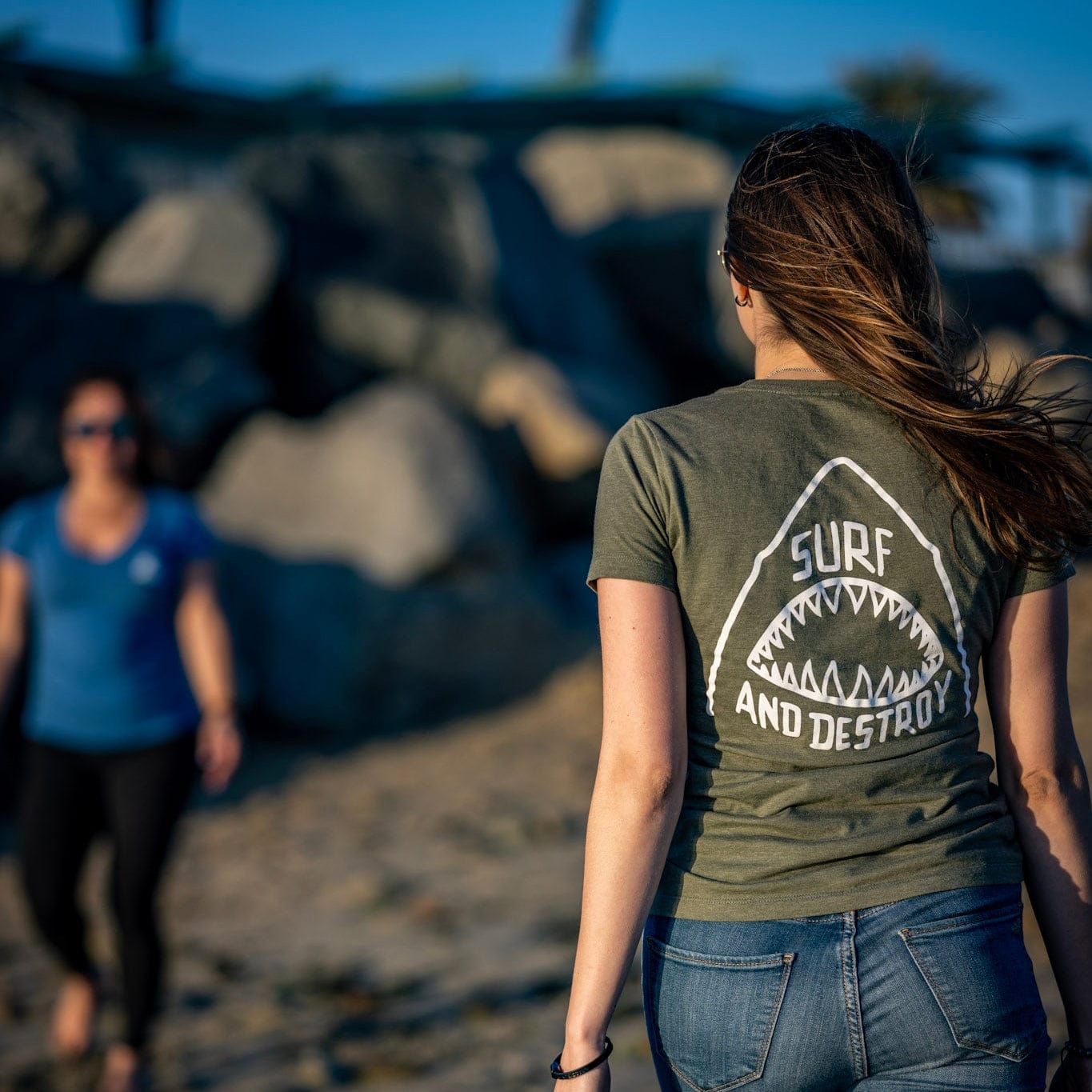 Women's Surf & Destroy Crew Tee