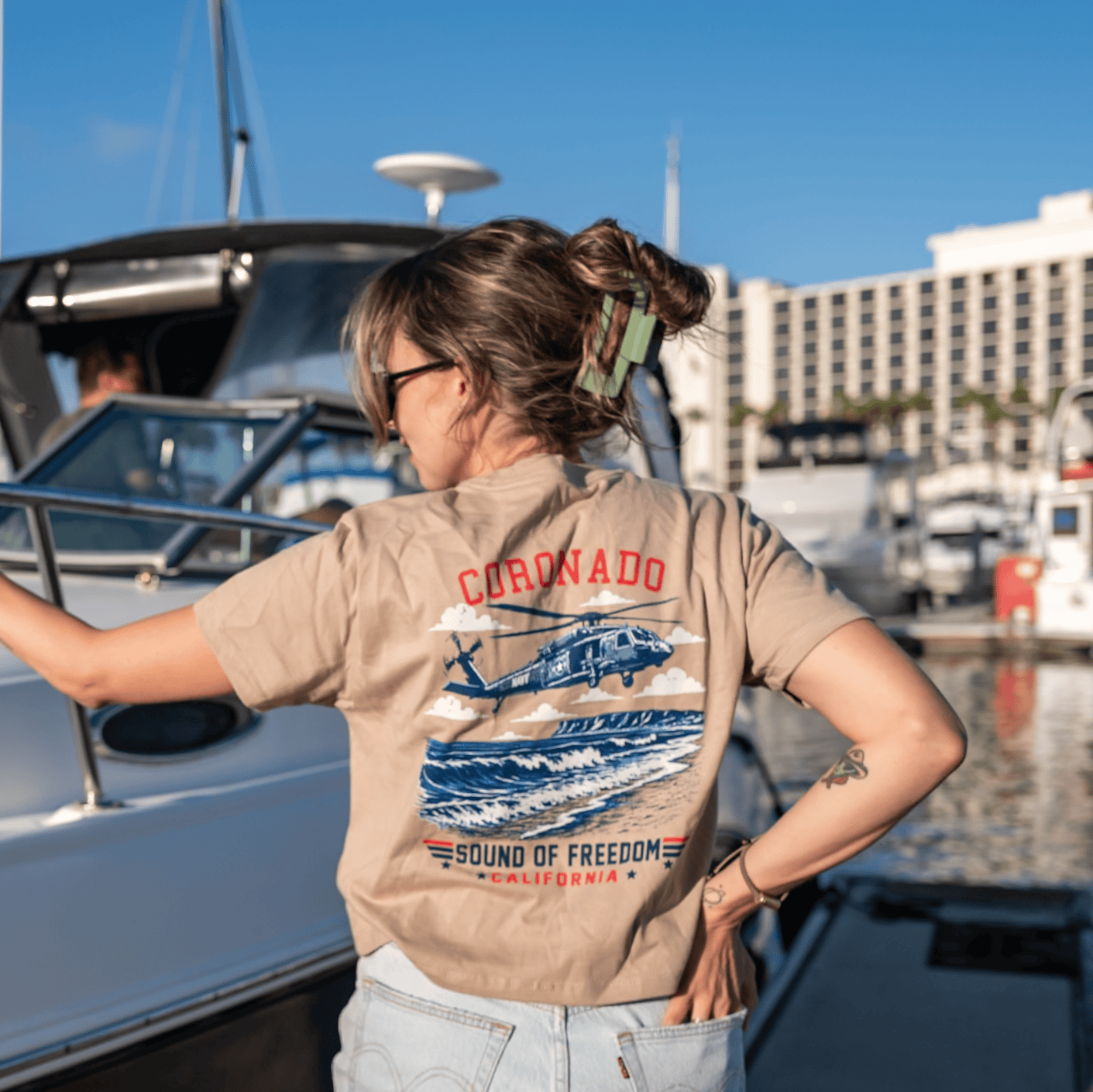 Women's Sound of Freedom Chopper Boxy Tee