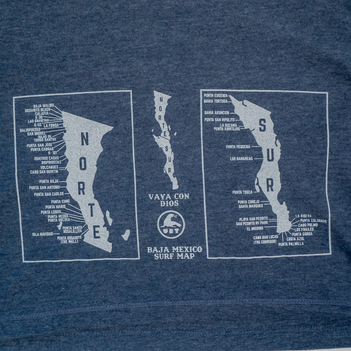 Surf Baja Map Shirt