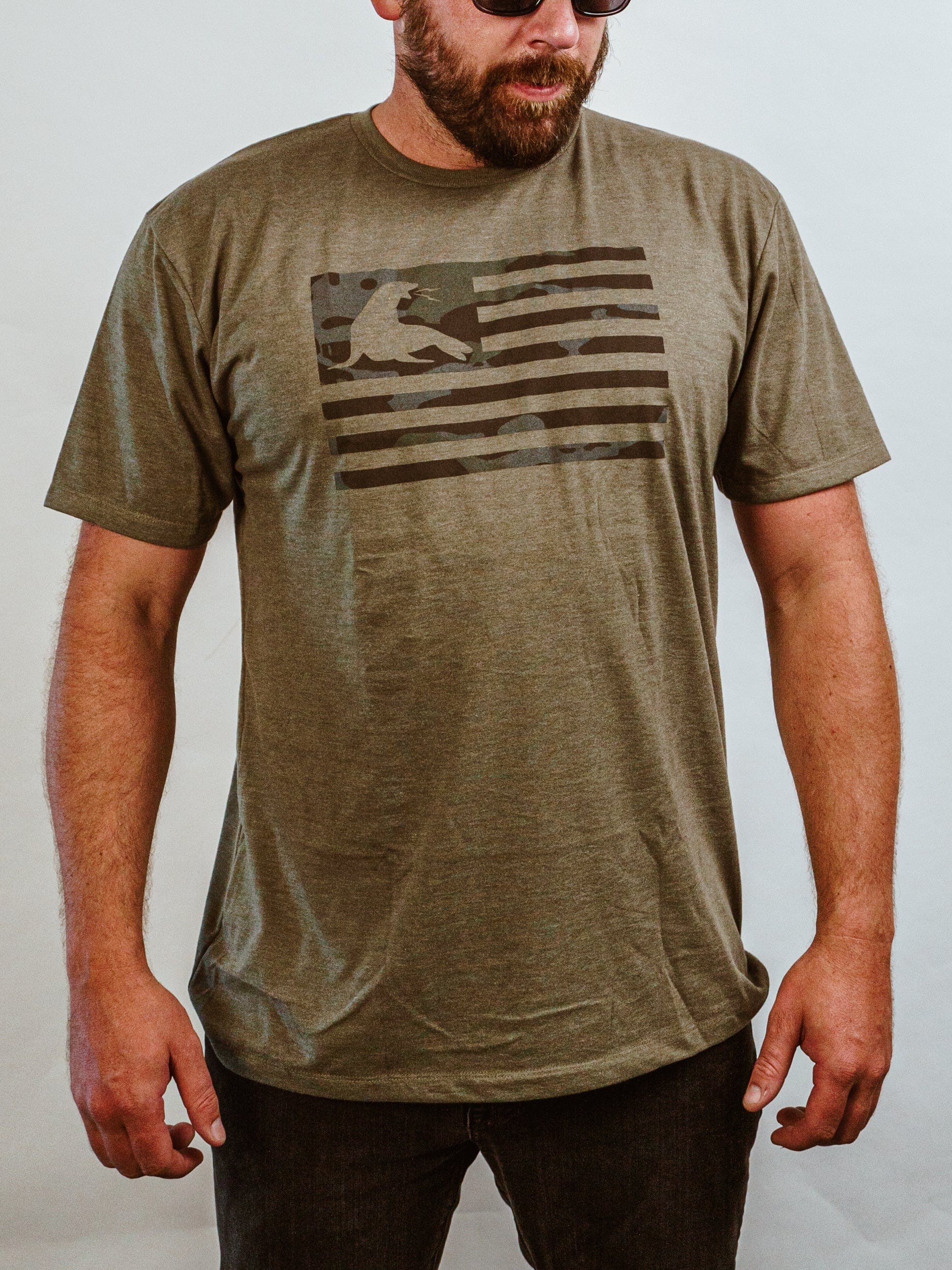 Black Multicam Flag
