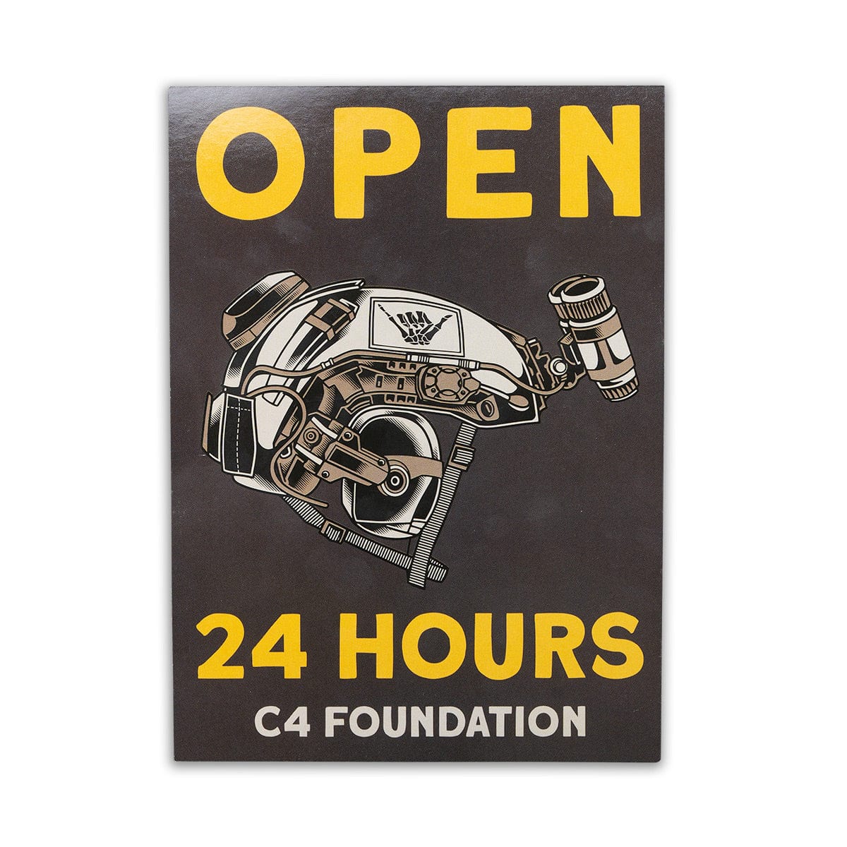 Open 24 Hours Sticker